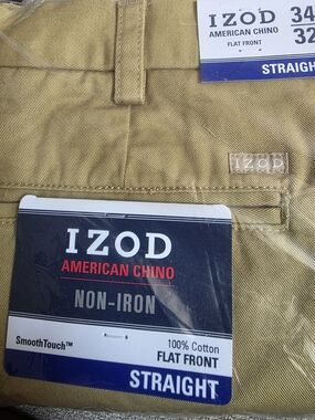 IZOD Men's Straight Fit American Chino Pants - Khaki